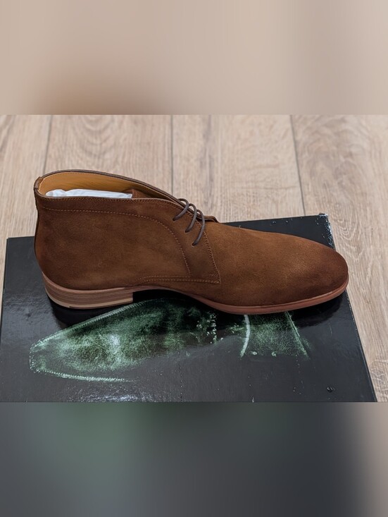 $495 Mens Magnanni Suede Chukka Boots Cognac US 9.5